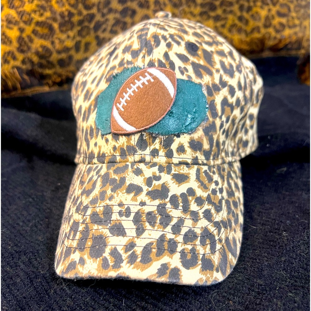 Leopard football hat